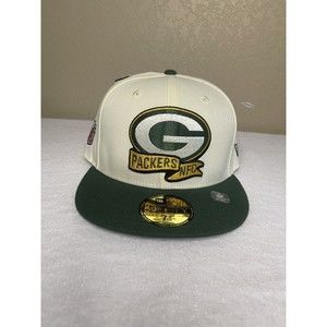 GREEN BAY PACKERS NFC NEW ERA HAT/CAP  7 3/8 NFL FOOTBALL